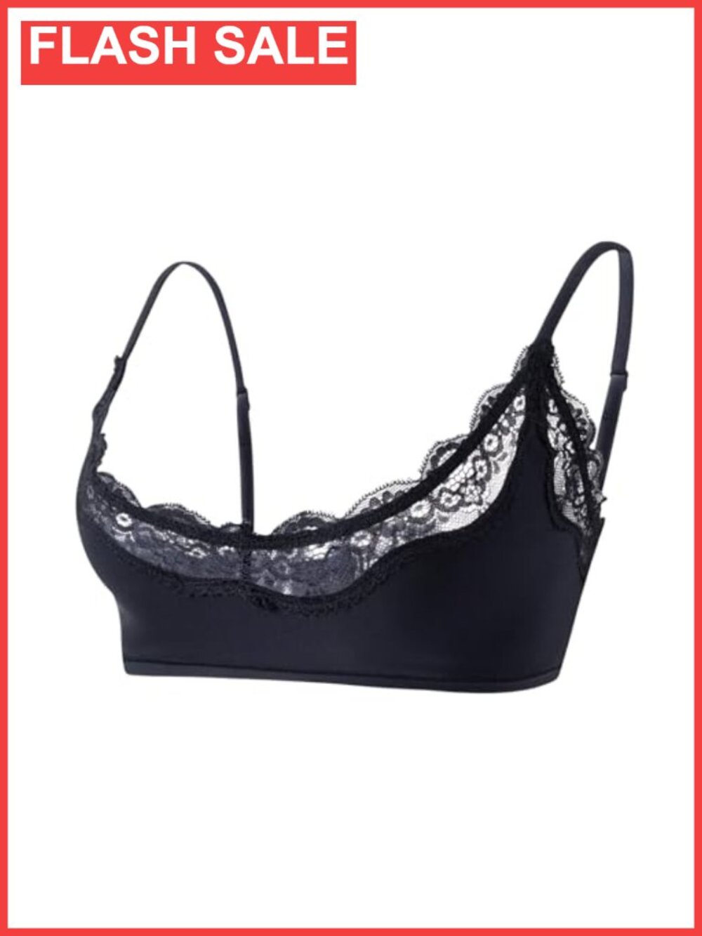 Lace Bralette Wireless Non Padded Lightweight Bras for Small Breasted Women